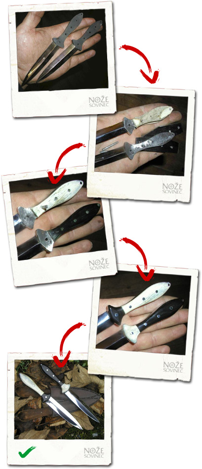 příklad postupu výroby nože